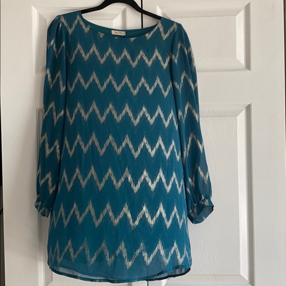 Everly Boho tunic with gold pattern design